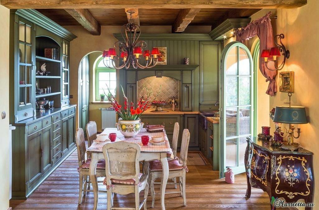 Кухня кантри: стиль скандинавский прованс в интерьере, дизайн кухни в квартире и оформление в загородном доме
