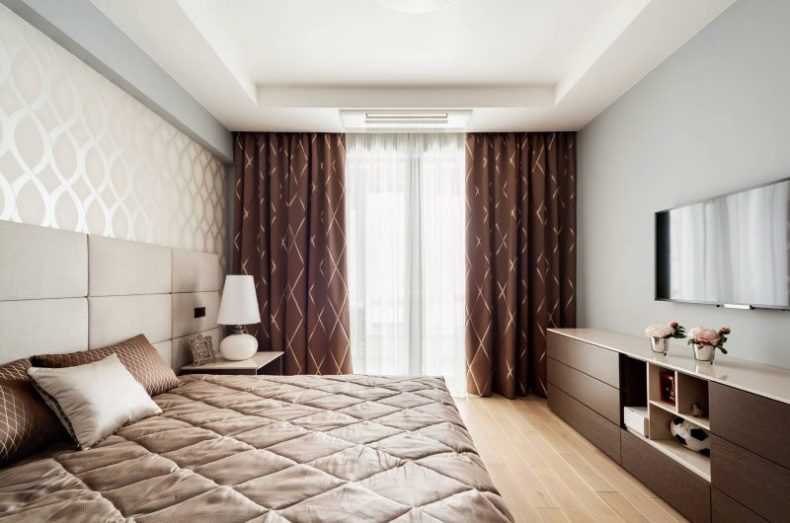 Дизайн спальни в шоколадных тонах с фото