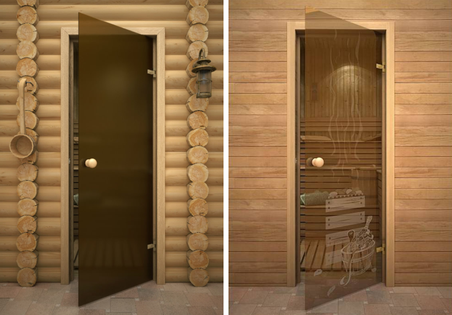 В чём преимущества и каковы оптимальные размеры стеклянной двери, отделяющей парилку в бане или сауне