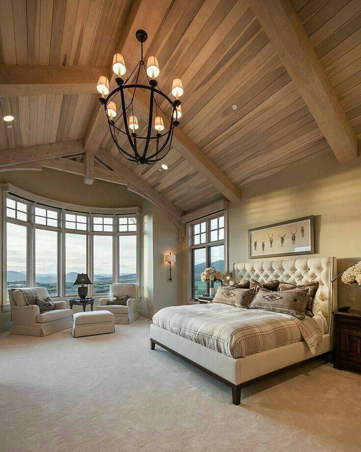 Дизайн спальни в деревянном доме: расположение комнаты, стили оформления и особенности интерьера