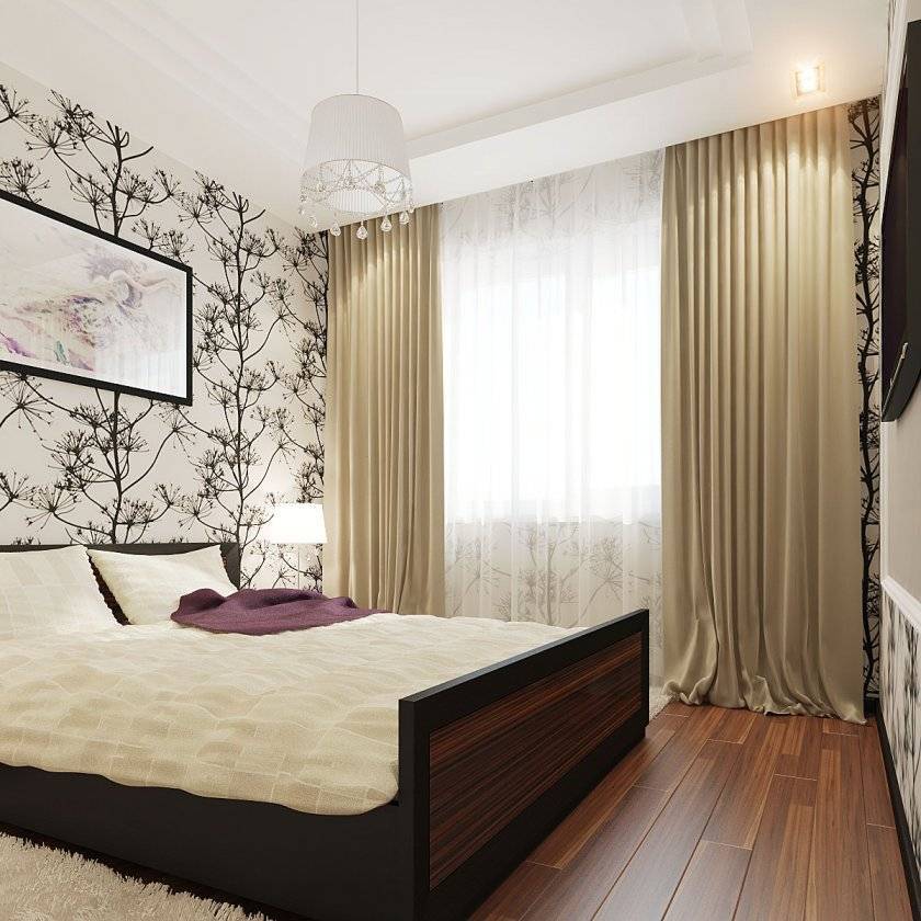 Дизайн маленькой спальни 9 кв. м — 35 фото интерьера