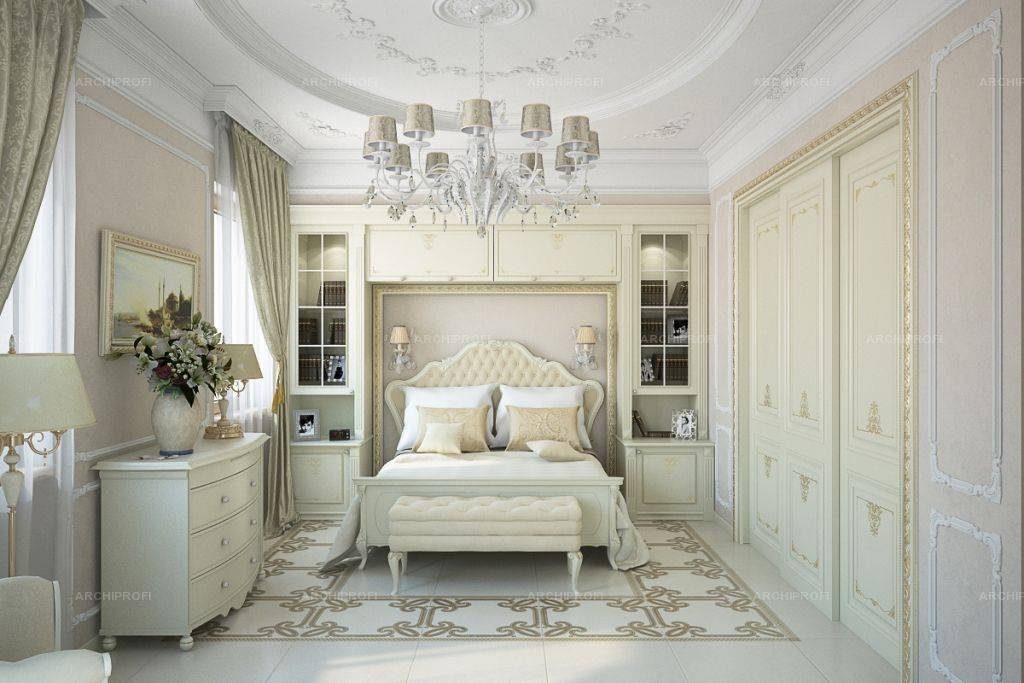 Дизайн спальни в классическом стиле: беспроигрышные цветовые сочетания с фото