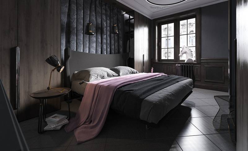 Темная спальня — 160 фото новинок дизайна. секреты оформления интерьера спальни в темных тонах
