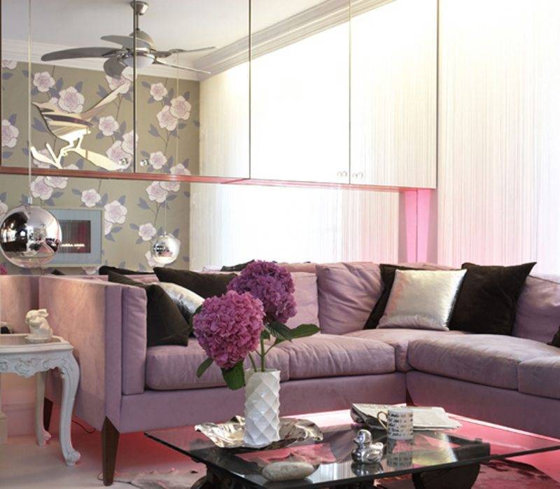 Фиолетовый диван - 135 фото самых стильных и элегантных решений применения