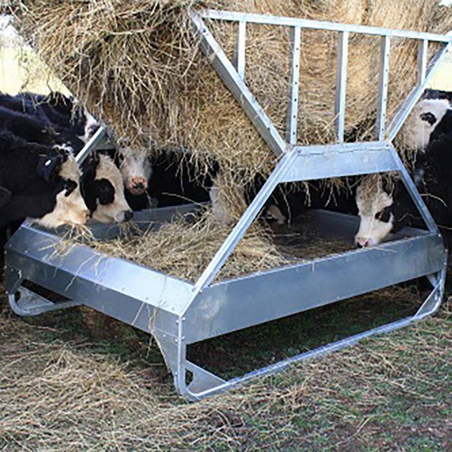 Кормушки для коров (в сарае, на пастбище): как сделать своими руками, размеры, виды и типы моделей, фото, видео