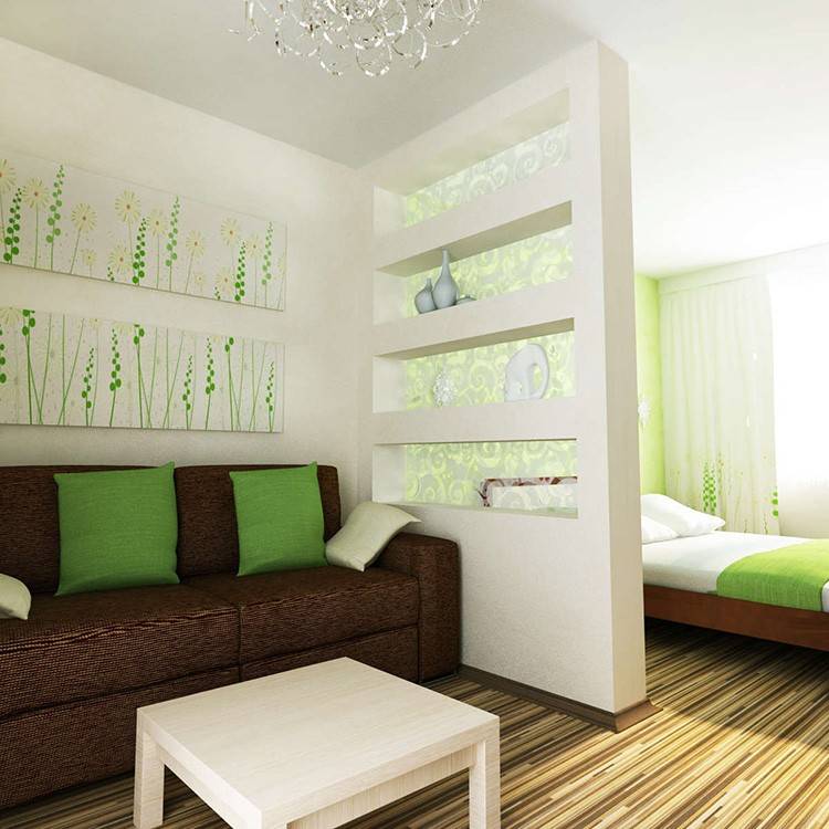 Зонирование комнаты на спальню и гостиную (70 фото): идеи дизайна спальни-гостиной