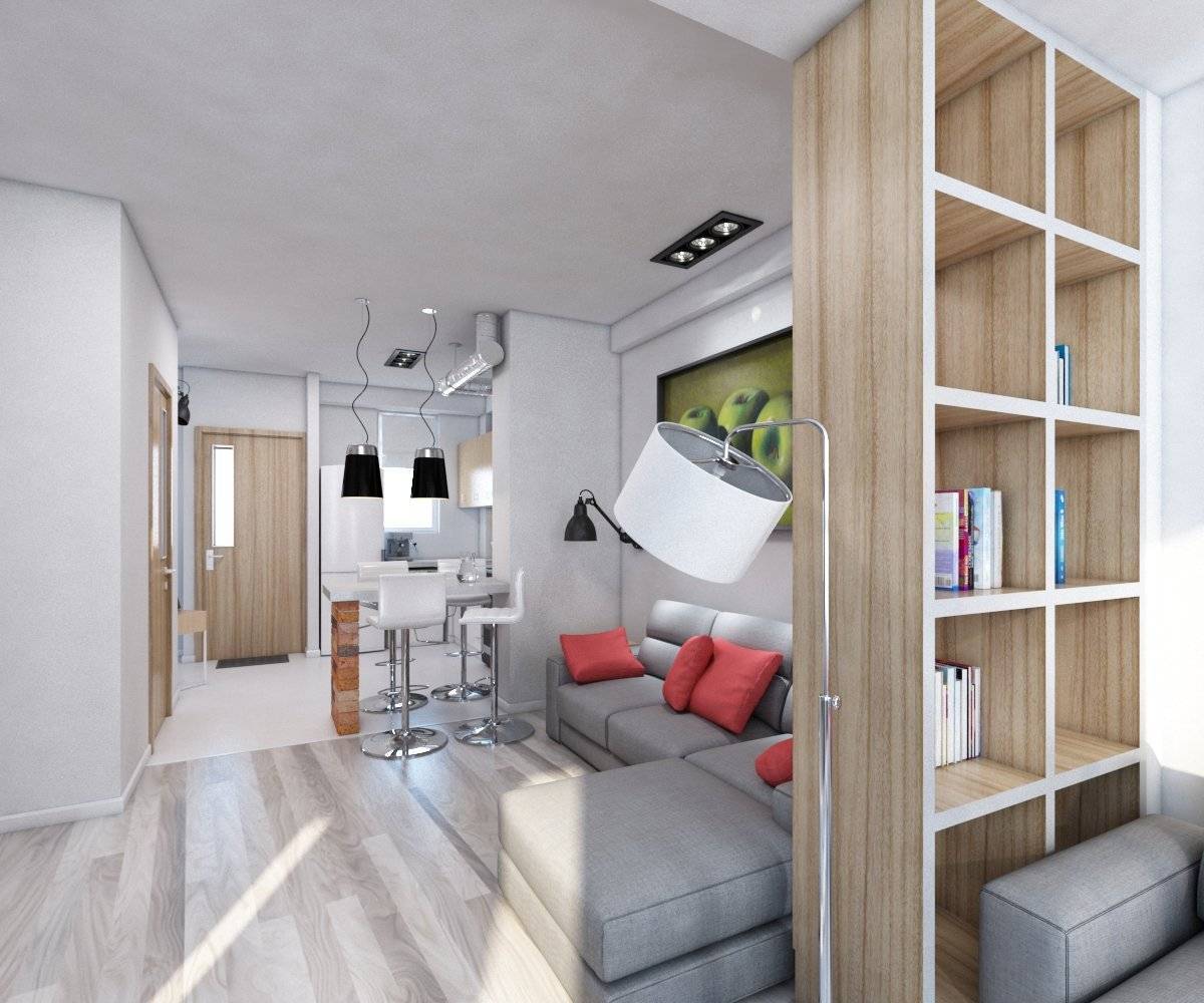 Планировка и дизайн современной квартиры студии