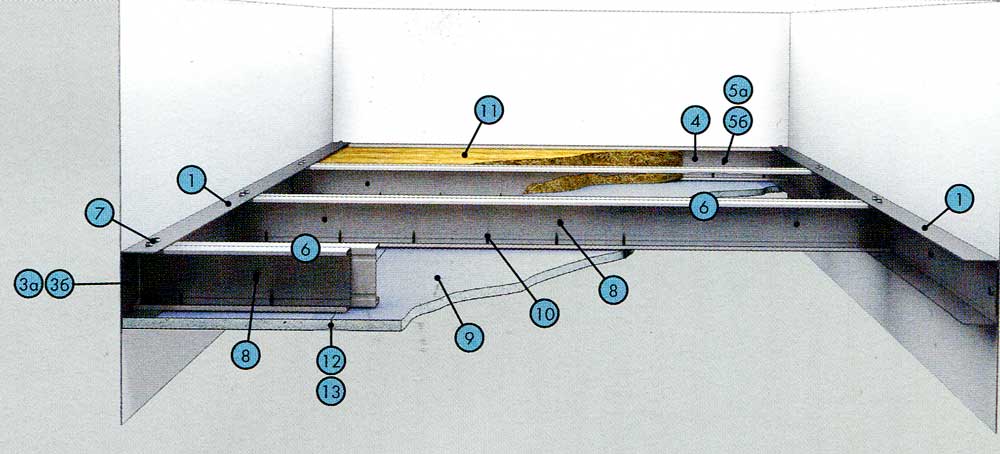 Подвесной потолок п113 (п213). подвесной потолок кнауф на одноуровневом металлическом каркасе