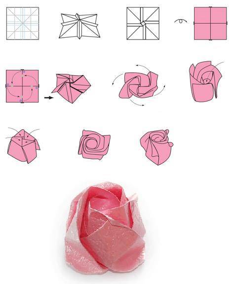 Как сделать розу из бумаги – простой способ, мастер класс