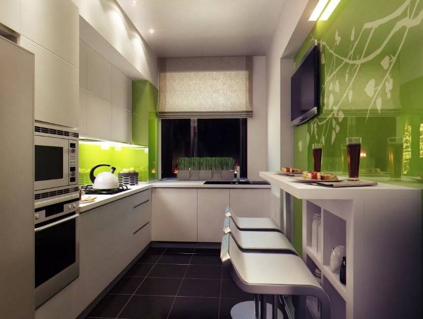 Дизайн прямоугольной кухни (65 фото): планировка интерьера маленькой кухни формы узкого прямоугольника с диваном и балконом, особенности зонирования, красивые идеи и проекты