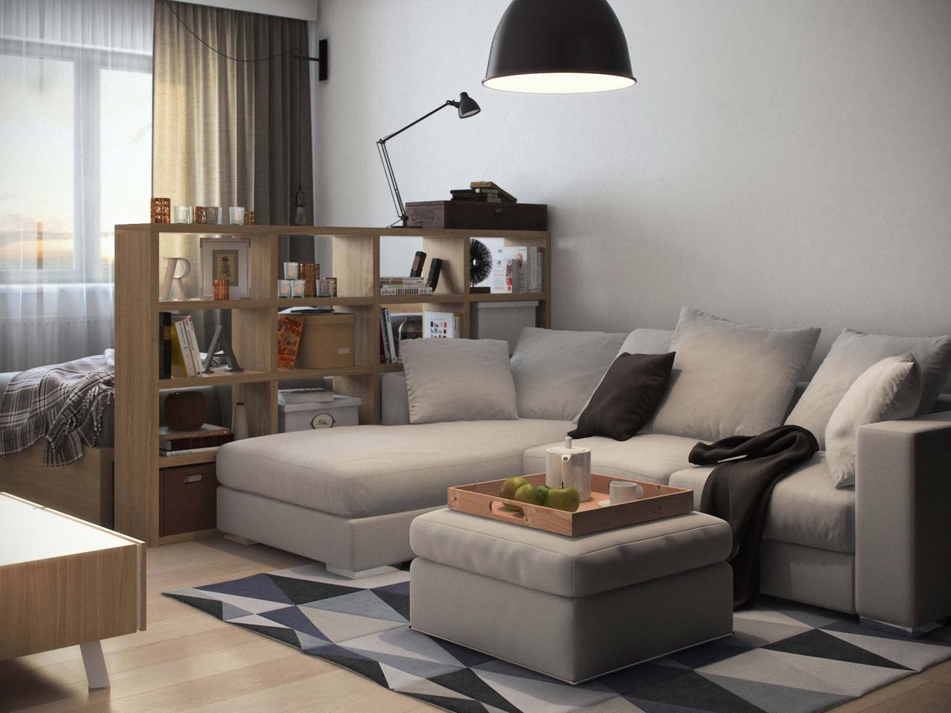 Как оформить и обставить однокомнатную квартиру: фото идей дизайна интерьера однокомнатной квартиры