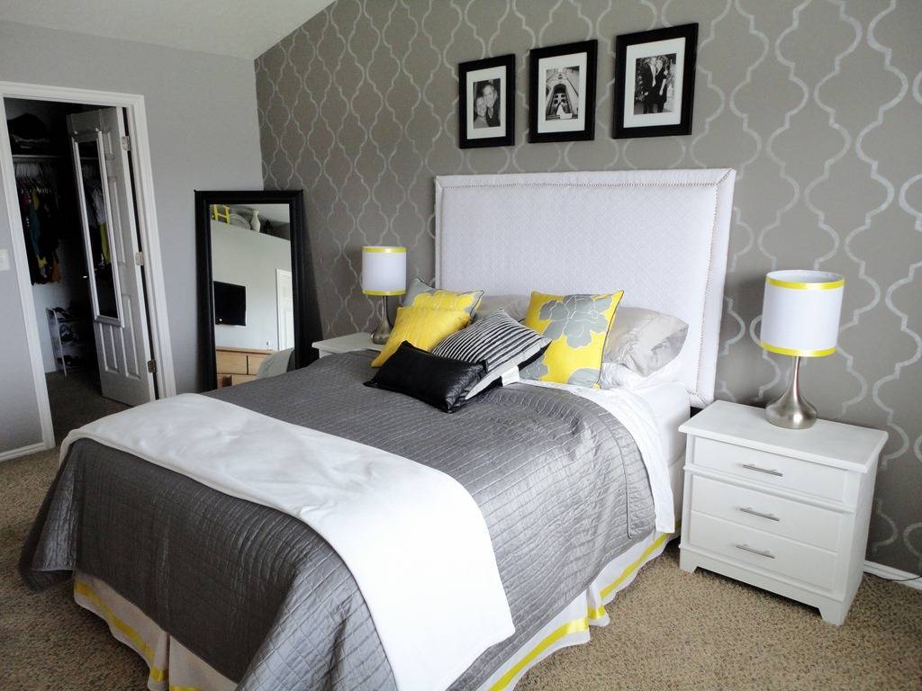 Особенности и недостатки серых обоев в дизайне спальной комнаты