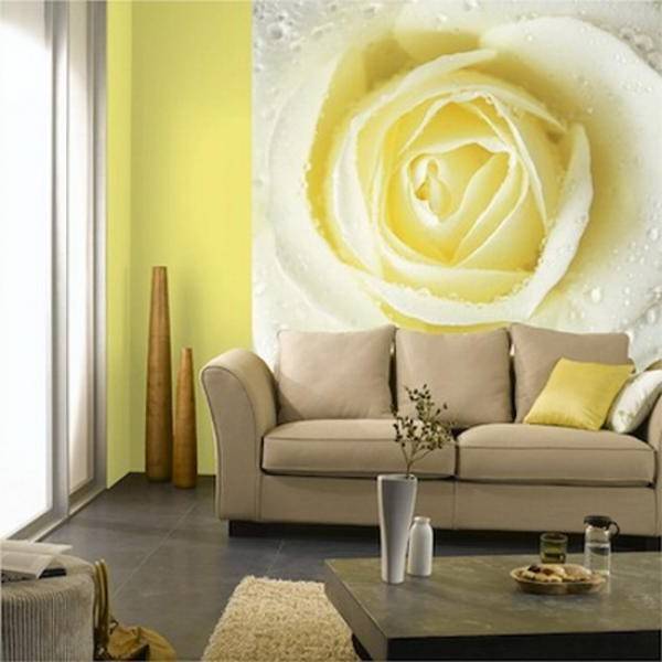 Фотообои с розами в интерьере +30 фото - «декор»