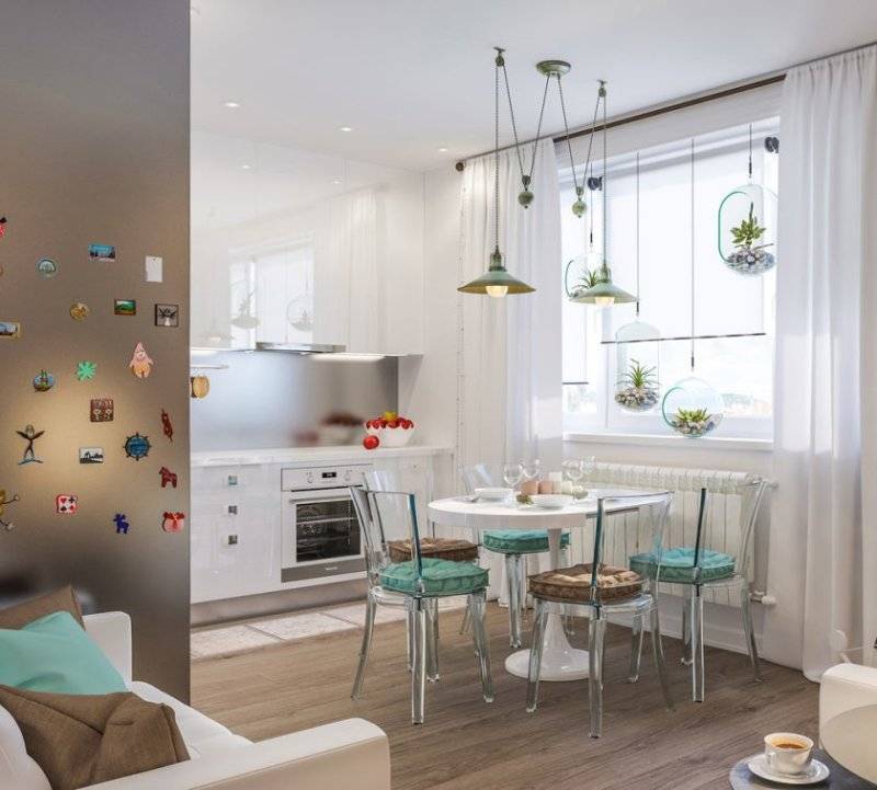Маленькая кухня-гостиная (69 фото): дизайн интерьера и зонирование площади. планировка небольшой по размерам кухни, совмещенной с гостиной