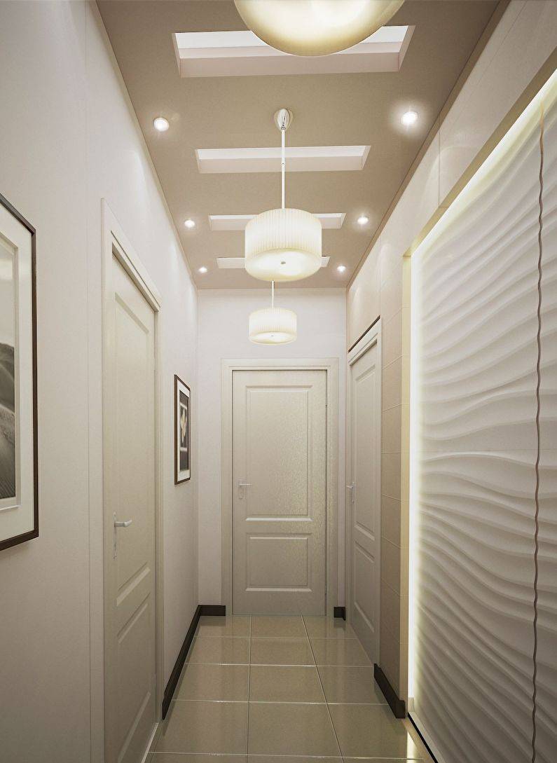 Освещаем коридор: виды ламп и светильников, особенности, расположение, подбор, рекомендации