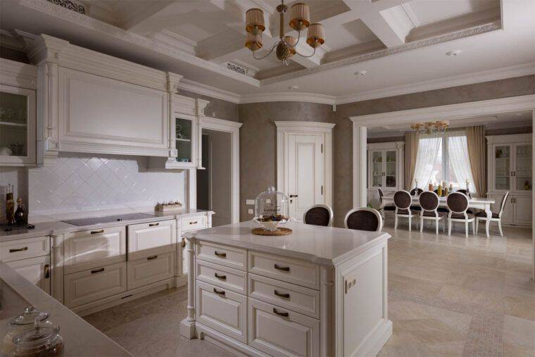 Кухни классика – фото дизайна интерьера классических кухонь