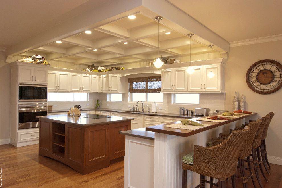 Потолок из гипсокартона на кухне - 100 фото красивых потолочных конструкций и их монтаж