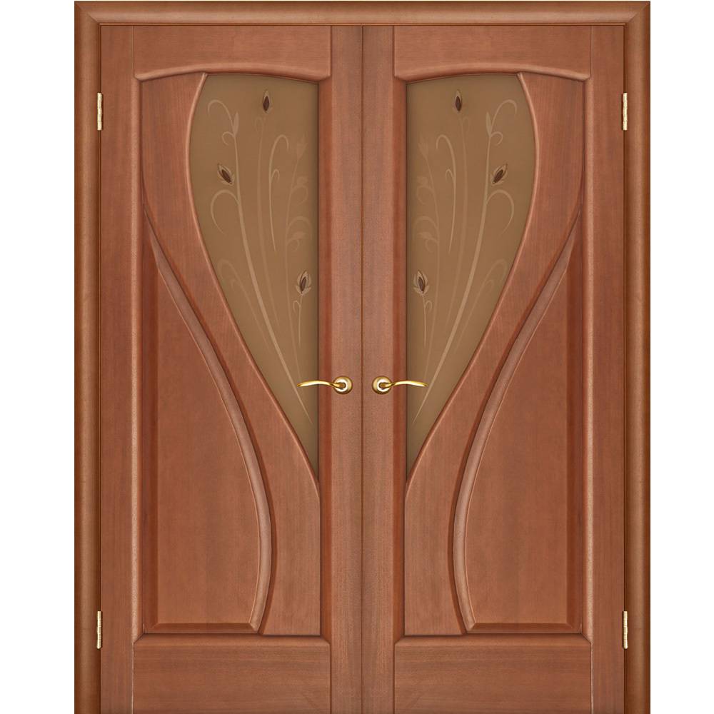 Двери распашные двустворчатые межкомнатные: размеры и установка