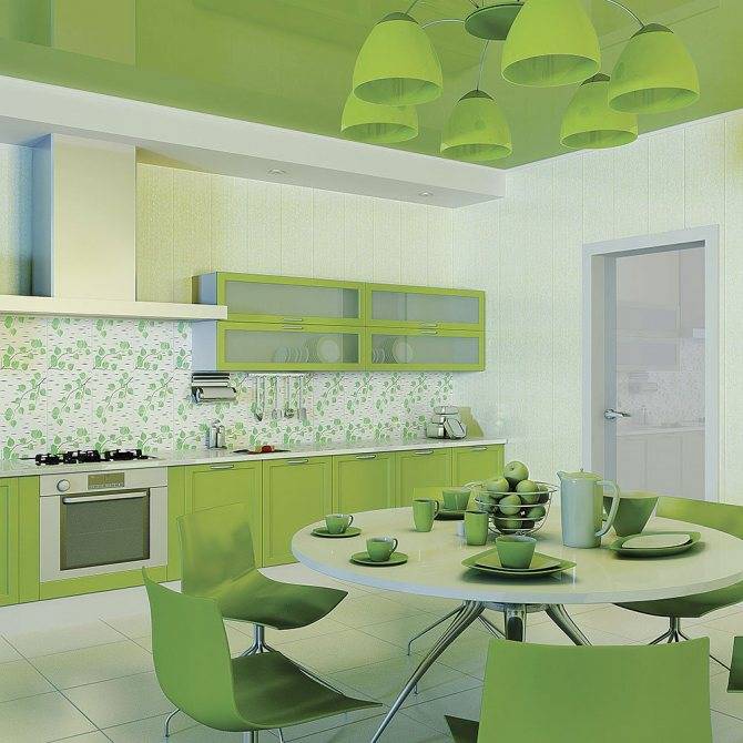 Дизайн кухни в зеленых тонах в современном интерьере, наилучшие сочетания цветов, фото-идеи
