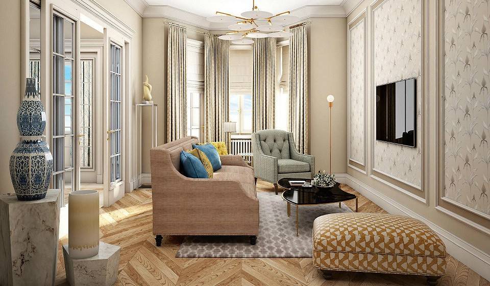 Красивые интерьеры комнаты в классическом стиле - главные идеи и элементы дизайна