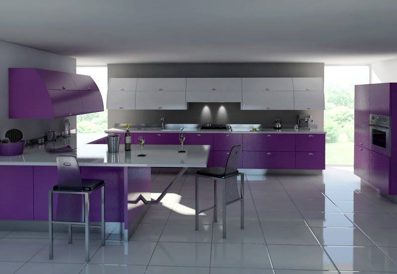 Двухцветные кухни в дизайне интерьера