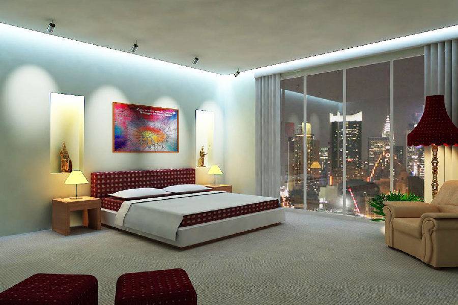 Свет в спальне (60 фото): особенности освещения в комнате, светильники-трубки и настольные лампы в дизайне интерьера, точечная подсветка над кроватью