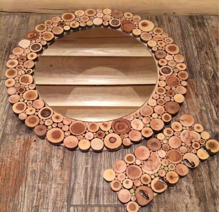 10 потрясающих предметов декора из спилов дерева