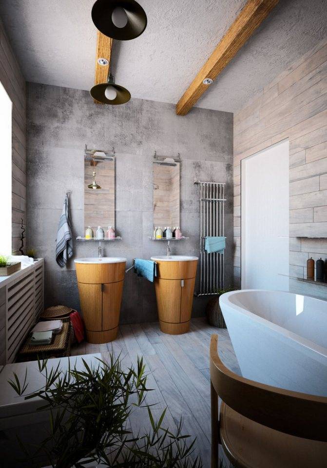 Лофт стиль в ванной: создаем эффектный дизайн интерьера!
