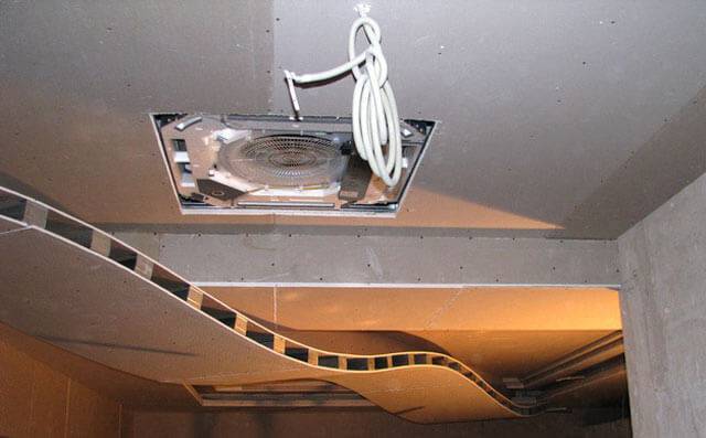 Парящий натяжной потолок с подсветкой на фото и видео-инструкция по монтажу