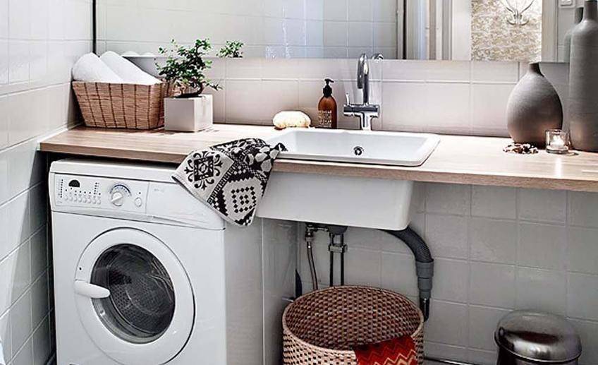 Дизайн ванной комнаты со стиральной машиной +50 фото идей - «интерьер ванной» » «дизайна интерьера»