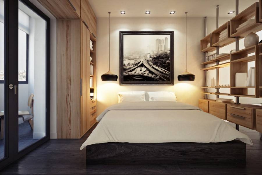 Реальный дизайн спальни 12 кв м фото