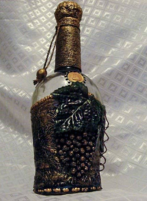 Декор бутылок колготками: создание необычных украшений интерьера