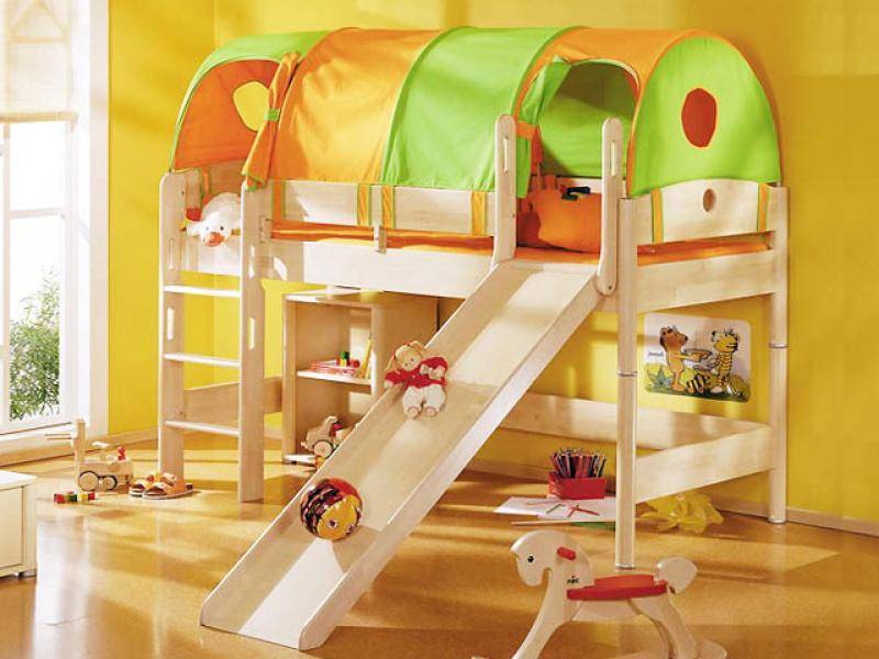 Дизайн детской комнаты с двухъярусной кроватью: 80+ фото идей интерьеров