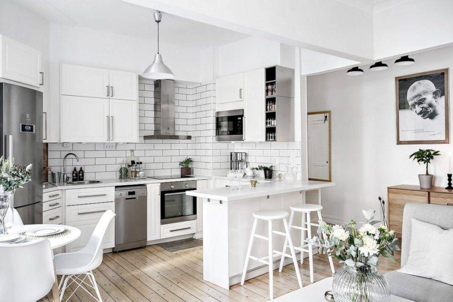 Белая кухня в интерьере – 35 фото с идеями красивого дизайна
