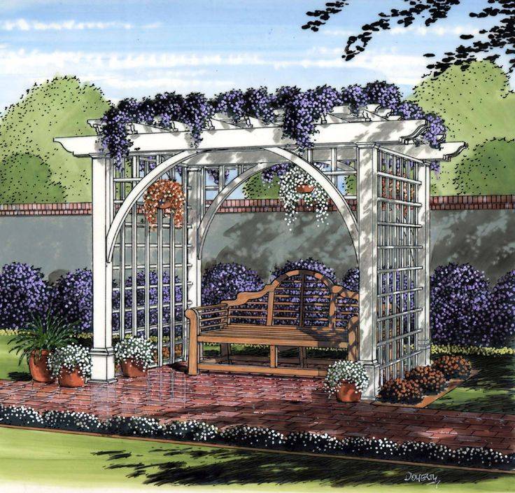 Изготовление садовой арки для дачи своими руками