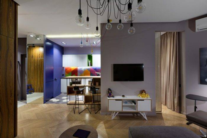 Дизайн квартиры студии - модные тенденции 2019 года (105 фото идей)