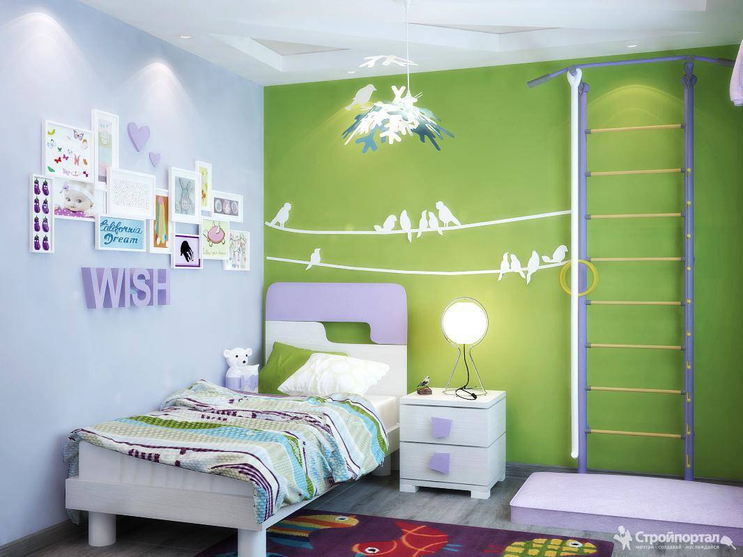 Как покрасить детскую комнату - выбор цвета и материала
