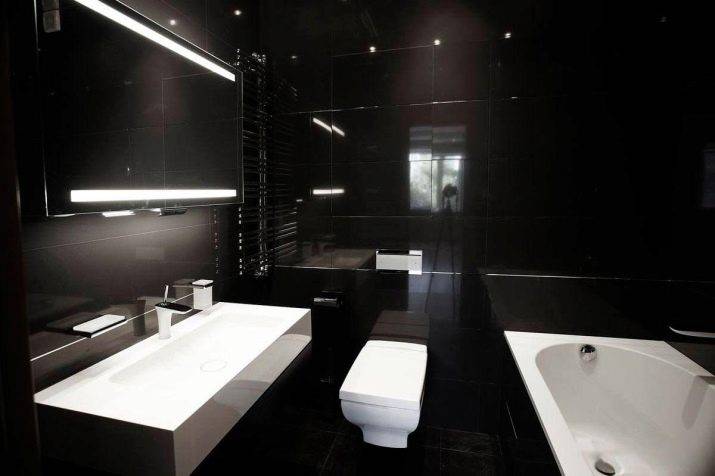 Дизайн черно-белой ванной комнаты + 75 фото - «интерьер ванной» » «дизайна интерьера»
