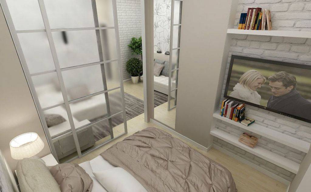 Разделение комнаты на две зоны с использованием перегородок, мебели,зонирование комнаты с помощью штор