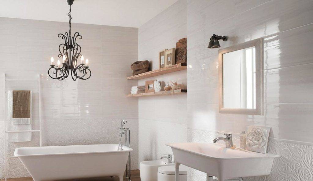 Выбор современной плитки для ванной комнаты — варианты угловой и бордюр