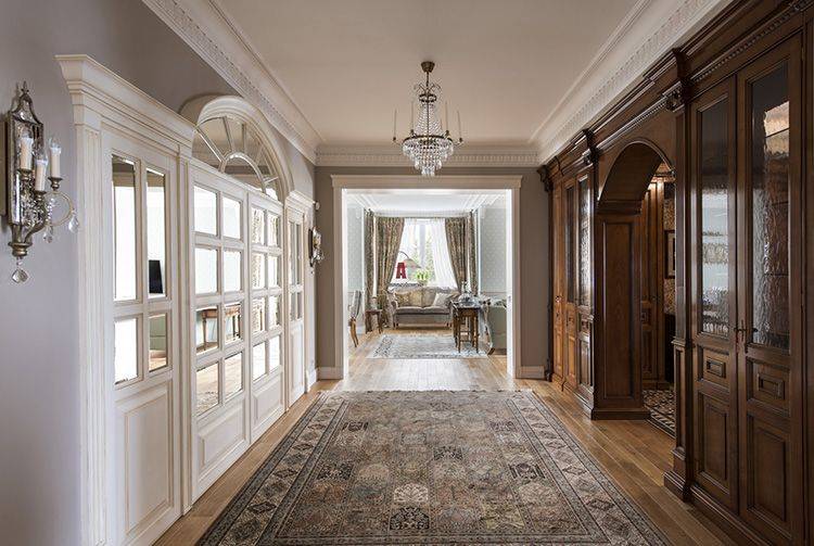 Прихожая в классическом стиле — дизайн интерьера коридора и холла в классическом стиле (125 фото-идей)