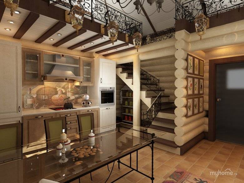 Дизайн кухни-столовой-гостиной в частном доме: 75 фото интерьеров