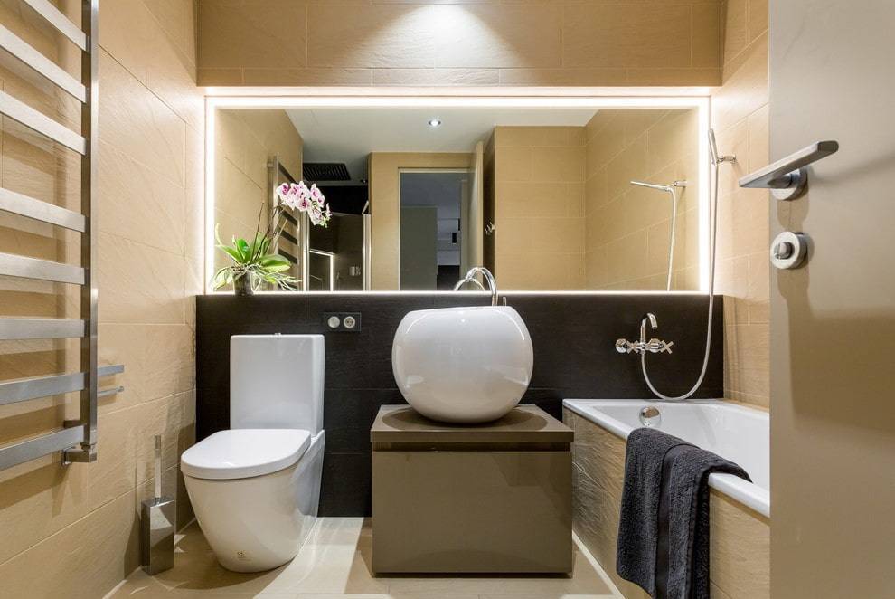 Дизайн совмещенного санузла 6 кв. м (77 фото): оформление интерьера ванной комнаты с туалетом, планировка санузла 2 на 3 метра
