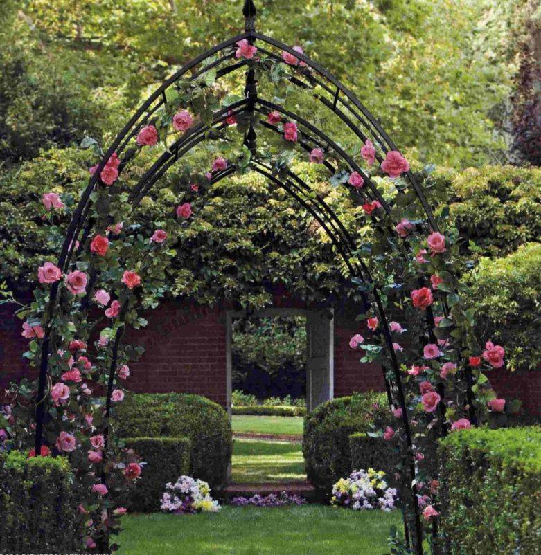 Арки для роз в саду в ландшафтном дизайне: какую лучше выбрать, как оформить и украсить