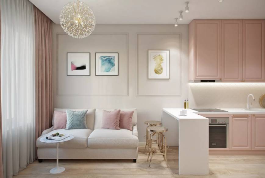 Кухня 9 кв. м. – лучший дизайн интерьера и обзор оптимальных вариантов размещения мебели (75 фото)