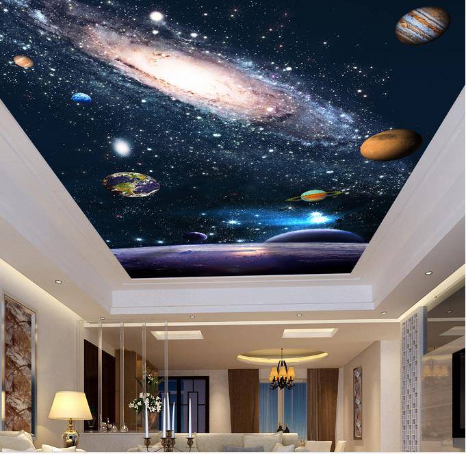 Потолок звездное небо: как сделать звездный потолок своими руками, потолок как небо со звездами, космос на потолке