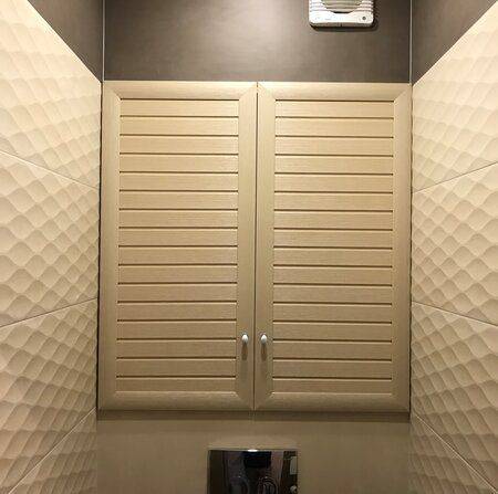 Двери на сантехнический шкаф в туалете – какие выбрать
