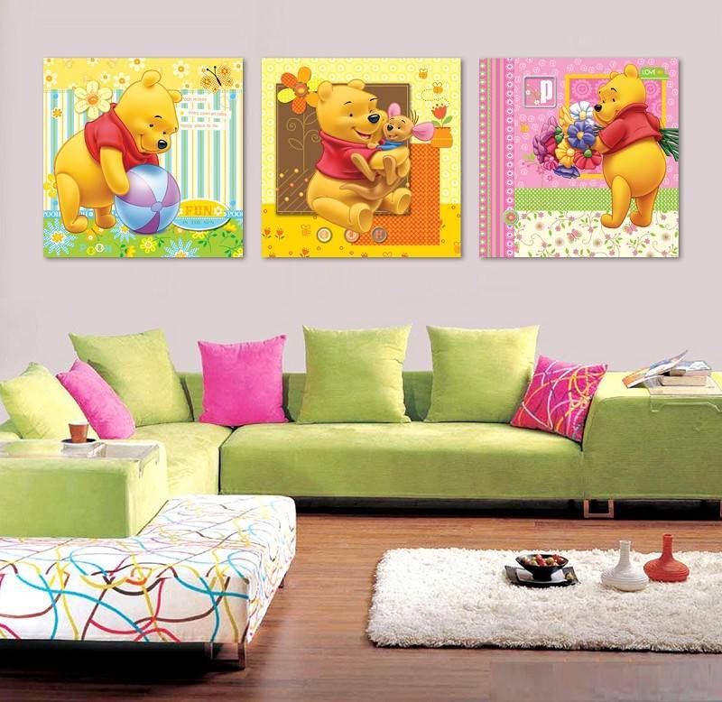 Примеры стиля и дизайна картин в интерьер детской комнаты
