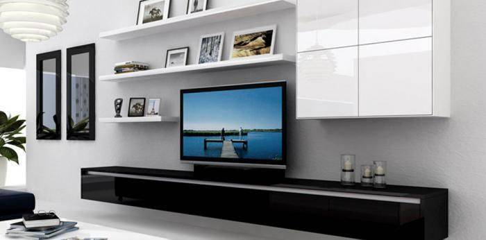 Телевизор в гостиной: 50+ фото, лучшие идеи оформления в интерьере зала