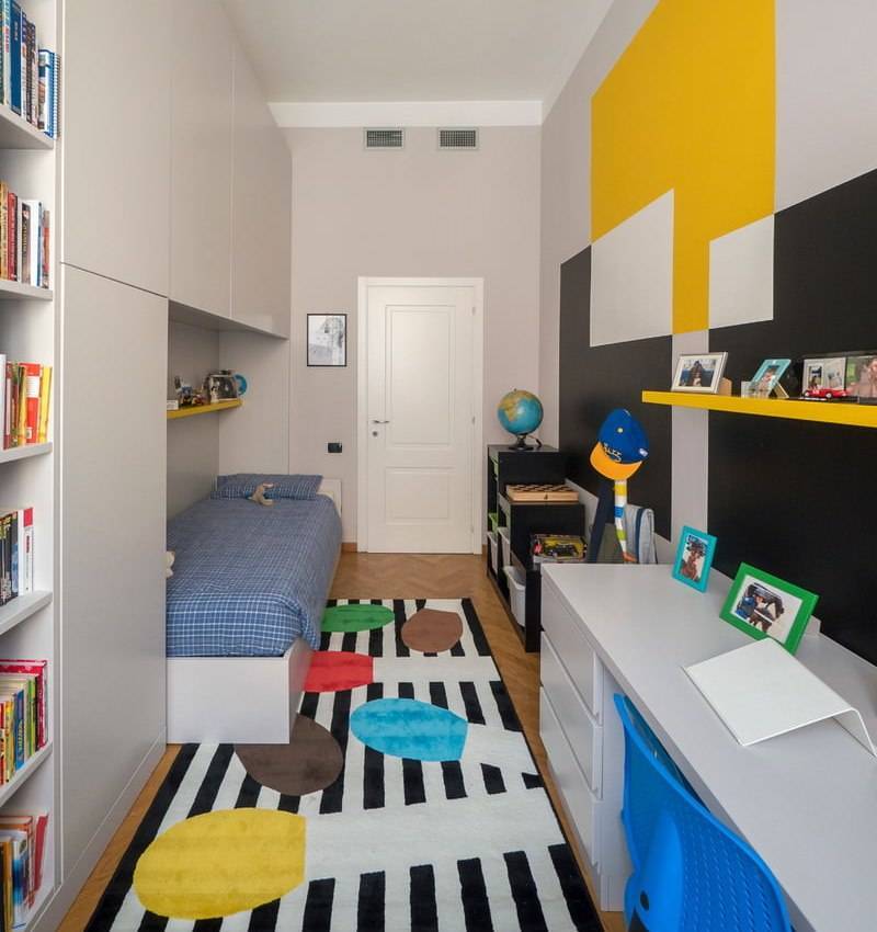 Дизайн узкой детской комнаты: примеры избавления от тесноты